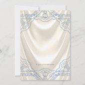 Invitation Ivory et Baptême Bleu (Dos)