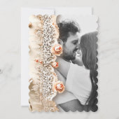 Invitation Ivory Lace Floral Photo Romantic Spring Wedding (Dos)