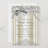 Invitation Ivory Pearl Fête des mariées (Devant)