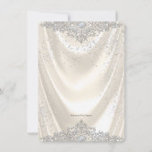 Invitation Ivory Pearl Satin Quinceanera (Dos)