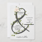 Invitation Ivy et Ampersand Mariage (Devant)