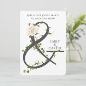 Invitation Ivy et Ampersand Mariage (Debout devant)