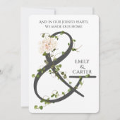 Invitation Ivy et Ampersand Mariage (Devant)