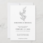 Invitation Ivy Floral Fall Boho Clear Indie Botanical (Devant)