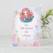 Invitation Ivy la sirène (Debout devant)