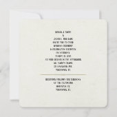 Invitation Ivy Leaf Love invite mariage (Dos)