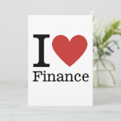 Invitation J'❤️ adore la finance (Debout devant)