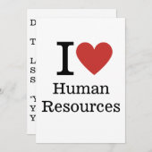 Invitation J'❤️ aimer HR PERSONNALISABLE Party (Devant / Derrière)