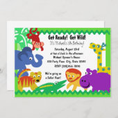 Invitation J est pour Jungle (Devant / Derrière)