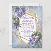Invitation Jacaranda Blooms & Lily Bouquet Party (Devant)