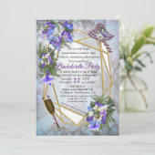Invitation Jacaranda Blossom Bachelorette Party (Debout devant)