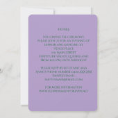 Invitation Jacaranda Mariage bleu ciel (Dos)