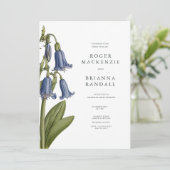 Invitation Jacinthe des bois (Campanule) (Debout devant)