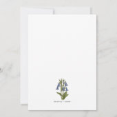 Invitation Jacinthe des bois (Campanule) (Dos)