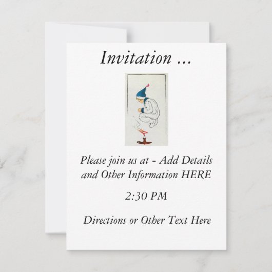 Invitation Jack est agile, Jack est rapide (Dos)