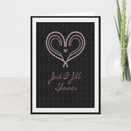 Invitation Jack et Jill Douche Cœur de Gemmes (Devant)