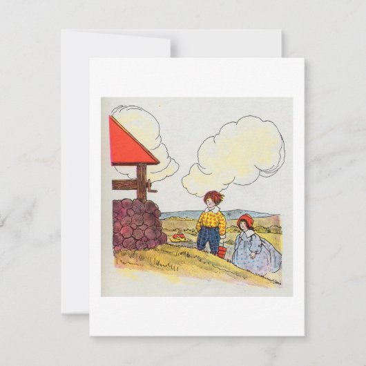 Invitation Jack et Jill montèrent la colline (Devant)