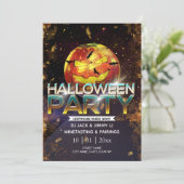 Invitation Jack-O-Lantern Disco Ball Adulte Halloween Party (Debout devant)
