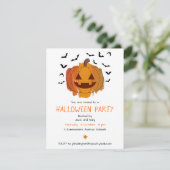 Invitation Jack-o'-lantern Halloween (Debout devant)