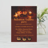 Invitation Jack-o'-lantern Halloween (Debout devant)