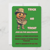 Invitation Jack-o'-lantern Halloween (Devant)