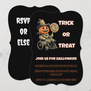 Invitation Jack-o'-lantern Halloween Party accessible