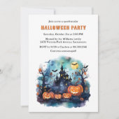 Invitation Jack O’Lanterns Haunted Mansion Halloween Party (Devant)