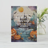 Invitation Jack O’Lanterns Haunted Mansion Halloween Party (Debout devant)