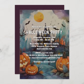Invitation Jack O’Lanterns Haunted Mansion Halloween Party (Devant / Derrière)