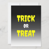 Invitation Jack O'lantern à son premier Trick or Treat (Dos)