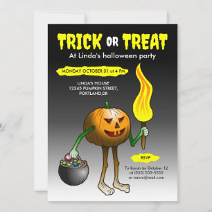 Invitation Jack O'lantern à son premier Trick or Treat