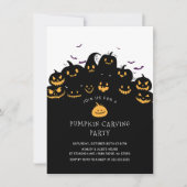 Invitation Jack O'Lantern Citrouille Carving (Devant)