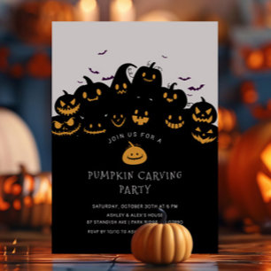 Invitation Jack O'Lantern Citrouille Carving