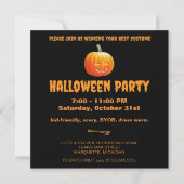Invitation Jack O'Lantern Halloween Party (Devant)