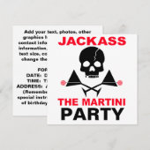 Invitation - JACKASS, La Soirée Martini (Devant / Derrière)