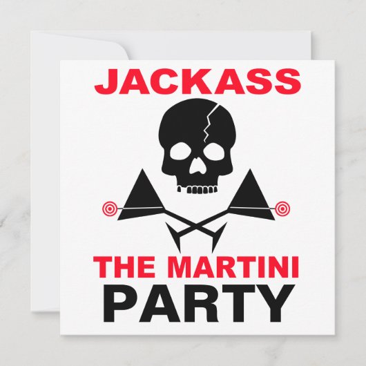 Invitation - JACKASS, La Soirée Martini (Devant)