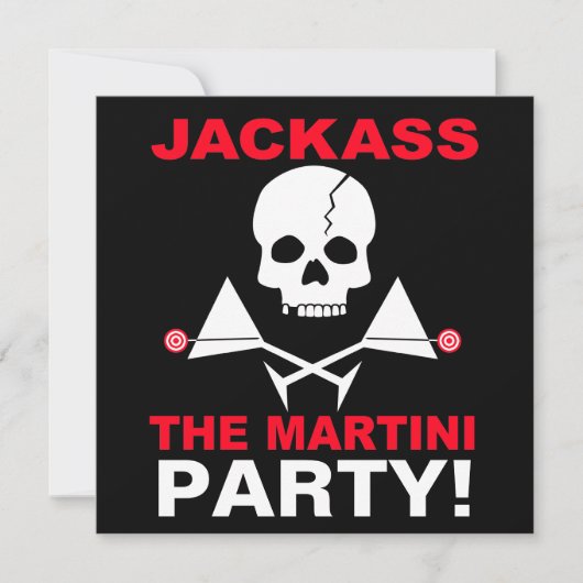Invitation - JACKASS, La Soirée Martini (Devant)