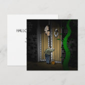 Invitation Jacks Halloween Tricoter ou traiter (Devant / Derrière)