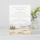 Invitation Jackson Hole Wyoming Landscape Couples Shower (Debout devant)