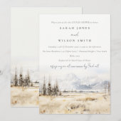 Invitation Jackson Hole Wyoming Landscape Couples Shower (Devant / Derrière)