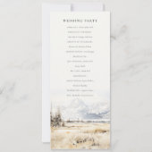 Invitation Jackson Hole Wyoming Landscape Wedding Program (Dos)