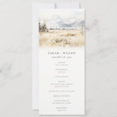 Invitation Jackson Hole Wyoming Landscape Wedding Program (Devant)