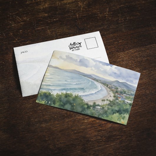 Invitation Jaco Beach Costa Rica Watercolor Postcard