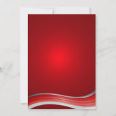 Invitation Jacob Steel Wave Red Bar Mitzvah (Dos)