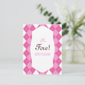 Invitation Jacquard de la Pink Ladies Golf Party (Debout devant)