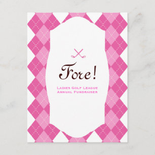 Invitation Jacquard de la Pink Ladies Golf Party