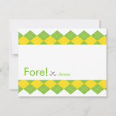 Invitation Jacquard du Golf (Devant)