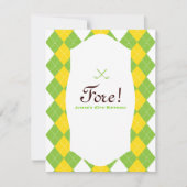 Invitation Jacquard du Golf (Devant)