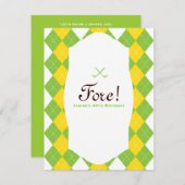 Invitation Jacquard du Golf (Devant / Derrière)