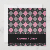 Invitation Jacquard;mariage marriage marriages (Dos)
